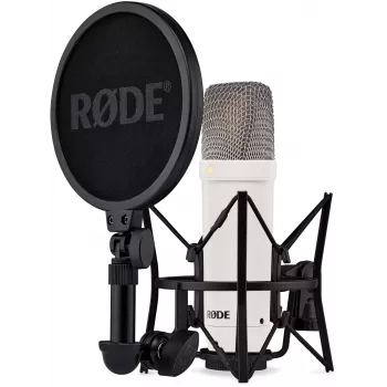 RODE NT1 Signature White - Didžiosios diafragmos kondensatorinis mikrofonas