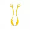 OTOTO Pasta Monsters Serving Spoons Set - Black with Red Accents