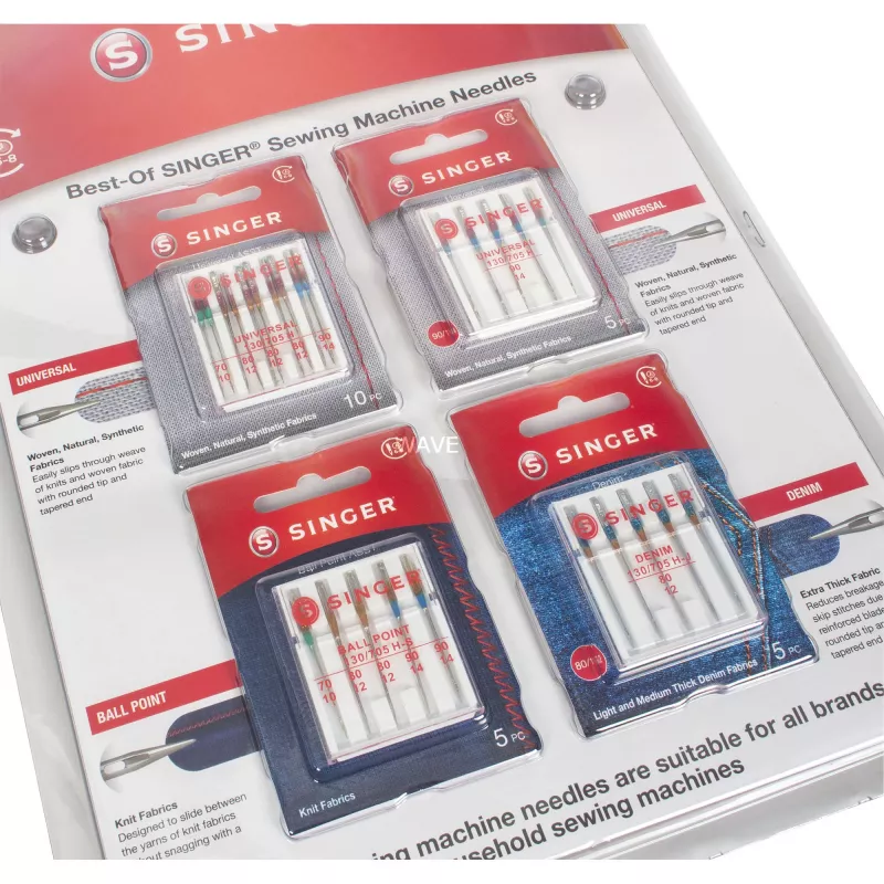 Singer Best-Of Needles A4-Pack adatų rinkinys