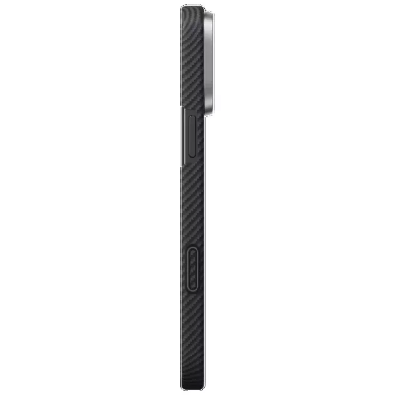 PITAKA Ultra-Slim PitaTap MagSafe Dėklas, Skirtas iPhone 16 Pro, Juoda/Pilka