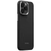 PITAKA Ultra-Slim PitaTap MagSafe Dėklas, Skirtas iPhone 16 Pro, Juoda/Pilka