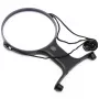 Carson HF-66 MagniFree LED didinamoji lempa su lanksčiu gooseneck, 2x/5x didinimas, 13 cm lęšis, LED apšvietimas, juoda