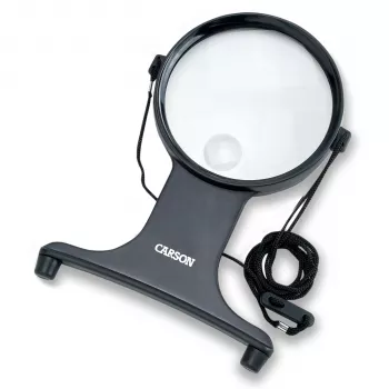 Carson HF-25 MagniFree LED padidinimo lempa 2x/5x 11cm Juoda