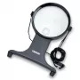 Carson HF-25 MagniFree LED didinamoji lempa 2x/5x 11 cm juoda