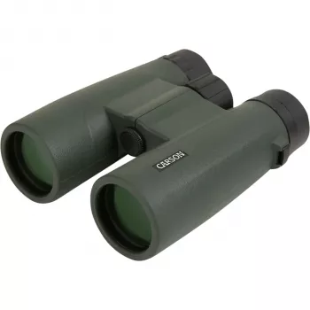 Carson JR Series 8x42 žiūronai su BaK-4 prizmėmis ir FMC lęšiais, juodi/žali