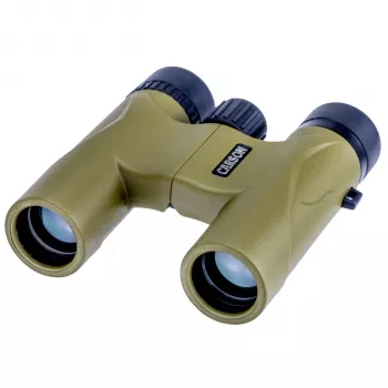 Carson Stinger 10x25 Monocular - Fully Multi-Coated BK-7 Roof Prism - Khaki