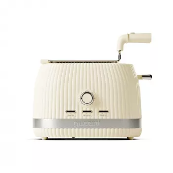 Guzzini Sous Chef Skrudintuvas su Sulankstomomis Žnyplėmis, Kreminis, 800 W, 2 Riešelės, Biologinės Kilmės Medžiaga