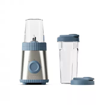 Guzzini Sous Chef Mobile Mixer ON-THE-GO, Navy Blue - Kompaktiškas trintuvas su 2 puodeliais