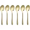 Sambonet Taste PVD 6 Espresso Spoon Set Gold