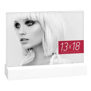 ZEP Dresda White 13x18 akrilinis nuotraukų rėmelis su mediniu pagrindu AQ657W
