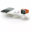 Satechi OntheGo 3-in-1 Wireless Charger su Qi2, smėlio spalvos, 15W, ST-QTG31W