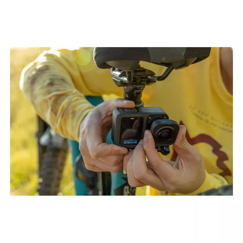 GoPro HERO13 Black Ultra Wide Edition Veiksmo Kamera 5.3K, 4K, 2.7K, Liečiamas Ekranas, Ultra HD, Vandeniui Atspari, GPS, Nelaidi Dulkėms, Bluetooth, Wi-Fi, Lėtas Judesys, Full HD (CHDRB-133-RW)