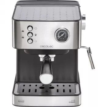 Cecotec Power Espresso 20 Matic Professionale Espresso aparatas, 20 bar, 850 W, 1,5 L, juodas/sidabrinis