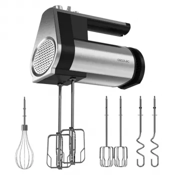Cecotec PowerTwist 500 Full Steel Rankinis plaktuvas 500 W 5 greičiai Turbo Nerūdijantis plienas