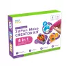 myFirst 3dPen Make Creator Kit - 3D spausdinimo rašiklio rinkinys su 3 teminiais šablonų rinkiniais, 3 judamais modelių šablonais ir PCL gijomis (raudona)