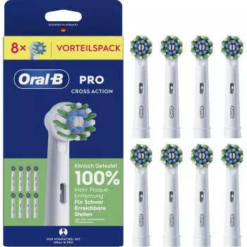 Braun Oral-B Pro CrossAction dantų šepetėlio galvutės 8 vnt. 994040