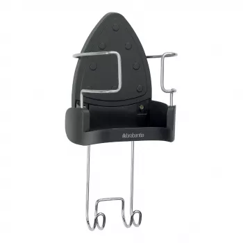 Brabantia 385742 Laikiklis lyginimo lentai sieninis tamsiai pilkas