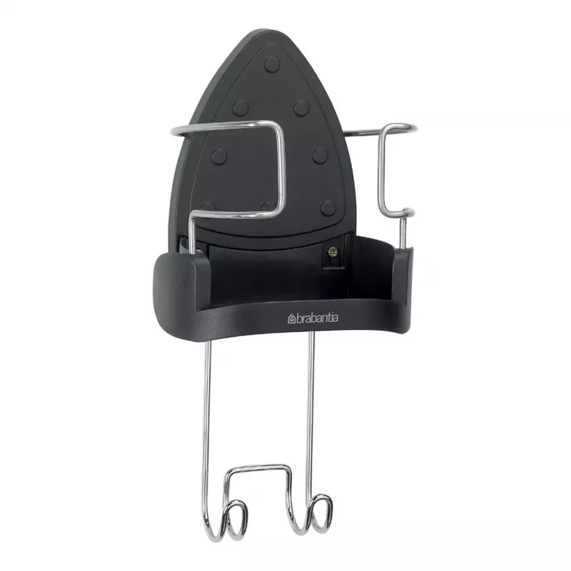 Brabantia 385742 Laikiklis lyginimo lentai sieninis tamsiai pilkas