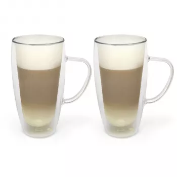 Bredemeijer Duos Dvigubo Sienelės Latte Macchiato Stiklinė 400ml - 2 Vnt.