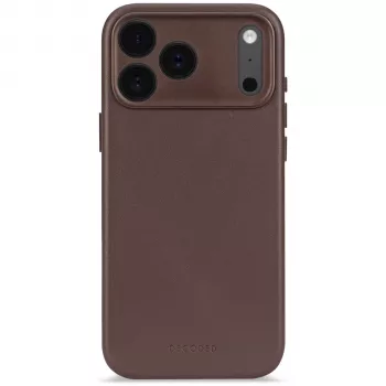 Decoded Leather Backcover iPhone 17 Pro Max su MagSafe – šokoladinis rudas