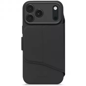 Decoded Textured Silicone Detachable Wallet for iPhone 17 Pro su MagSafe - Phantom Black