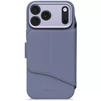 Decoded Textured Silicone Detachable Wallet Case for iPhone 17 Pro Max su MagSafe - Forever Blue