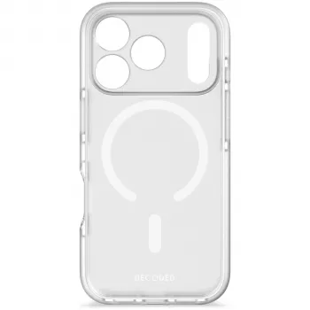Decoded DropTec Transparent Backcover for iPhone 17 Pro, Frosted White, MagSafe Compatible