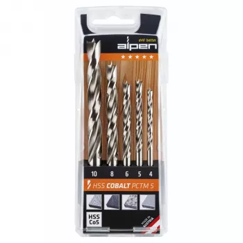 ALPEN-MAYKESTAG Alpen HSS-Cobalt PCTM 5-Piece Drill Bit Set