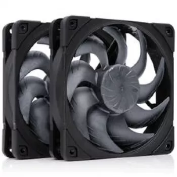 Noctua NF-A12x25 G2 PWM Sx2-PP chromax.black 120 mm Case Fan (2-Pack, Black)