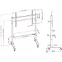 VISION VFM-F15M Motorizuotas grindinis stovas vežimėlis ekranams nuo 40 iki 86 colių, VESA iki 800x600, aukščio reguliavimas 400 mm, juodas