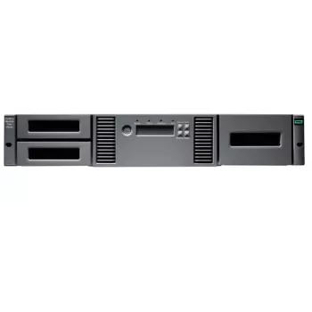 HPE MSL2024 LTO9 SAS juostelių biblioteka, 24 lizdai, 2U, montuojama į stelažą