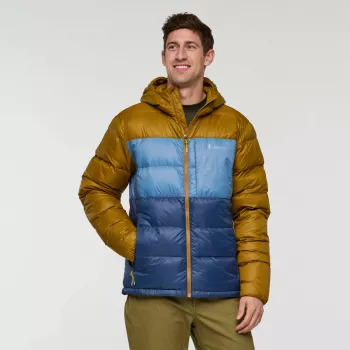 Cotopaxi Fuego Max Down Hooded Jacket - Bronze/Deep Sea (Size M)