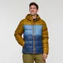 Cotopaxi Fuego Max Down Hooded Jacket - Bronze/Deep Sea (Size M)