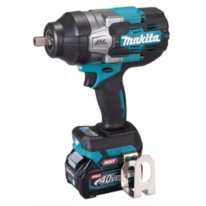 Makita TW003GM201 XGT 40V Max belaidis smūginis veržliaraktis, 1600 Nm atsukimo momentas, 3/4 inch kvadratinis velenas, su 2x BL4040 baterijomis, įkrovikliu ir dėklu