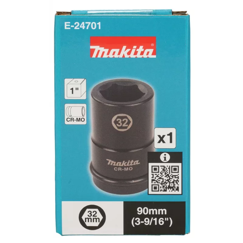 Makita E-24701 smūginė galvutė 1 colio, 32 mm, 90 mm ilgio