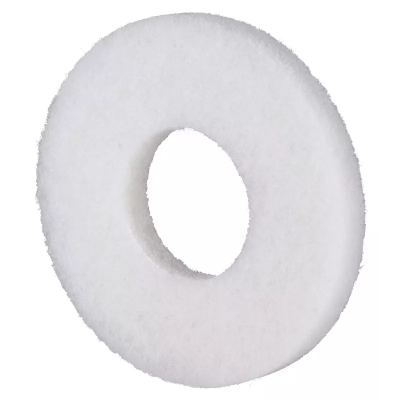 Makita 1914S5-9 Felt Polishing Pad for PS001G Cordless Scrubber/Polisher, 200 mm, White