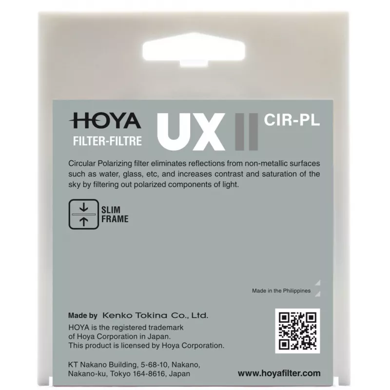 Hoya UX II CIR-PL 72mm apskritas poliarizacinis filtras