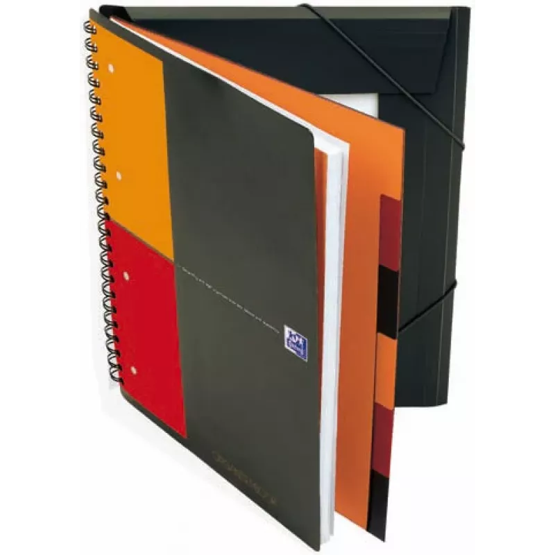 ELBA Organiser Book - 80 Sheets - Black - A4 - Spiral Binding - 245 mm - 310 mm