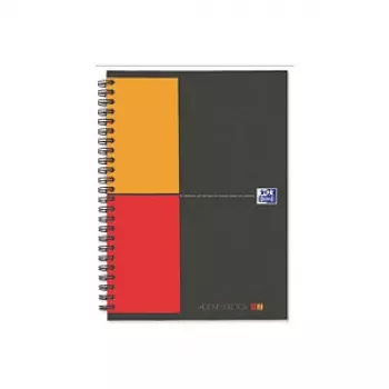 Oxford Touch Notebook A5 Lined 80 Sheets Grey Orange Red