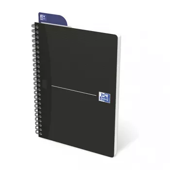 Oxford Office Essentials Užrašų knygelė A5 linijinė 96 lapų oranžinis matinis viršelis 90 gsm