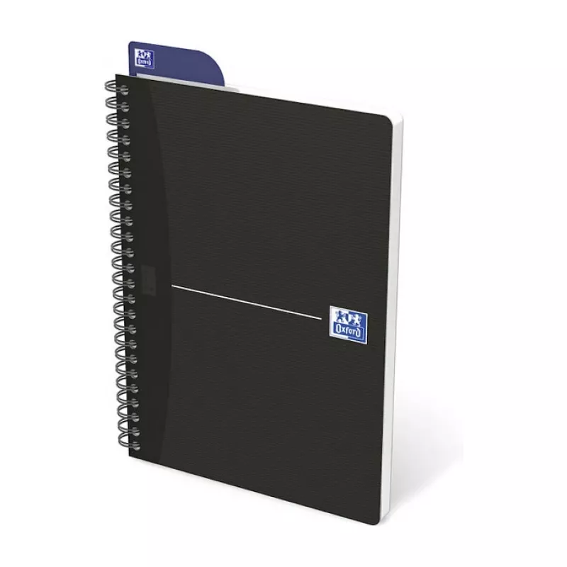 Oxford Office Essentials Užrašų knygelė A5 linijinė 96 lapų oranžinis matinis viršelis 90 gsm