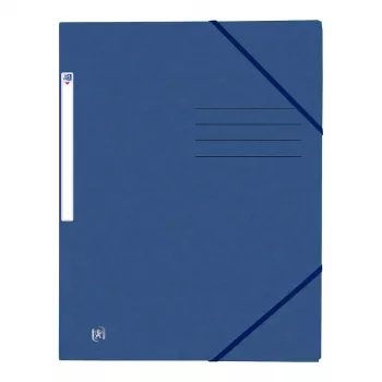 Oxford TOP FILE+ elastinis aplankas A4 3 atvartai tamsiai mėlyna 400116325