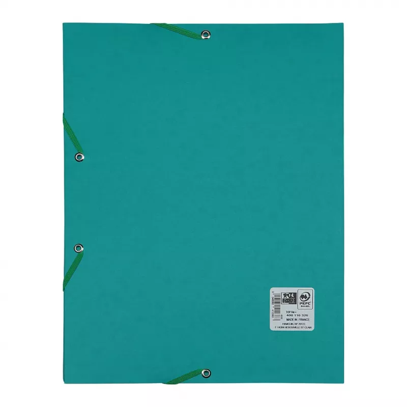 Oxford TOP FILE+ Kampinis Elastinis Dokumentų Aplankas A4 3 Atvartai Akvamarinas 400116326