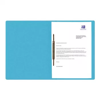 Oxford TOP FILE+ aplankas A4 kartonas 390 g/m² Aqua metalinis segtuvas