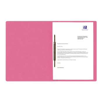 Oxford Top File+ Fastener Folder A4 Pink Cardboard 390 g/m² Commercial/Official Filing