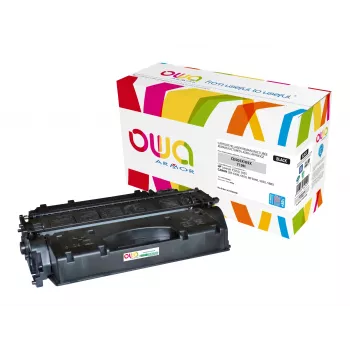Armor OWA suderinamas kasečių toneris juodas High Yield (pakeičia HP 05X, CE505X)