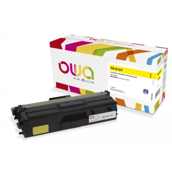 ARMOR OWA Toner, suderinamas su Brother TN-910Y, geltonas (9 000 puslapių)