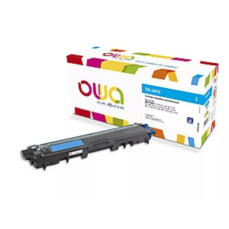 ARMOR OWA Toner Compatible Brother TN-247C Cyan 2,300 Pages with Chip