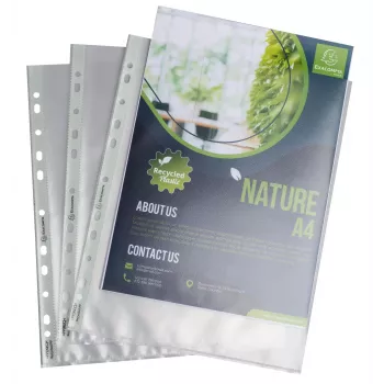 Exacompta Forever 50 Prospekthüllen DIN A4+ Transparent Grūdėtas 90 Micron