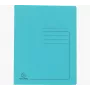 Exacompta Report File A4 Turquoise Colorspan Cardboard 355g Flexible Fastener